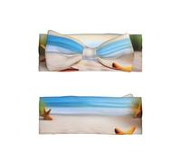WZYWHJ Bandeaux de plage et étoiles de mer terres pour bébé et accessoires de cheveux élastiques doux pour nouveau-nés et filles