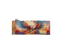 WZYWHJ Bandeaux imprimés Little Phoenix on the Rainbow pour bébé avec nœud et élastiques doux pour les nouveau-nés et les filles