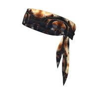 WZYWHJ Bandeaux imprimés Trains on The Bridge, serre-tête de sport, bandeau pour homme et femme, bandeau pour la course à pied, l'entraînement, le football