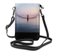 WZYWHJ Beacon at sea Sac à bandoulière en cuir pour femme avec bandoulière réglable