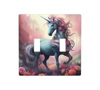 WZYWHJ Beau motif licorne - Panneau thermoplastique pour interrupteur - Plaque murale décorative qui n'est pas facilement endommagée