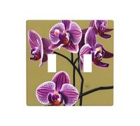 WZYWHJ Beau panneau thermoplastique, motif orchidées, pour interrupteur, plaque murale décorative qui n'est pas facilement endommagée