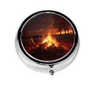 WZYWHJ Belle boîte de rangement circulaire pour médicaments avec compartiments, mini distributeur de pilules