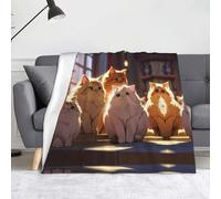 WZYWHJ Belle couverture en flanelle pour chaton - Couverture d'hiver douce et durable pour la maison et les voyages