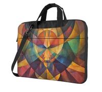 WZYWHJ Block Harmony Prints Sac d'ordinateur portable ultra-fin portable à épaule unique accessoires informatiques doux antichoc pour ordinateurs portables, Noir , 13 inch