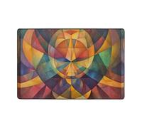 WZYWHJ Block Harmony Tapis de sol antidérapant pour salon, bureau, table basse, lit, balcon 91,4 x 61 cm