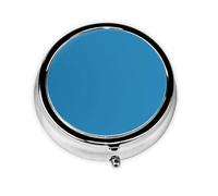 WZYWHJ Boîte à médicaments circulaire avec compartiments Bleu saphir