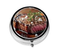 WZYWHJ Boîte à médicaments circulaire avec compartiments pour steak