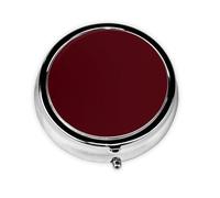 WZYWHJ Boîte à médicaments circulaire avec compartiments Rouge vin