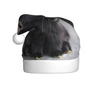 WZYWHJ Bonnet de Noël pour adulte - Bandeau décoratif pour fêtes et événements costumés - Impression Agile petit lapin noir