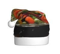 WZYWHJ Bonnet de Noël pour adulte - Bandeau décoratif pour fêtes et événements costumés - Salade de légumes - Imprimé