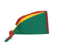 WZYWHJ Bonnet de travail de nettoyage avec drapeau du Cameroun imprimés - Toque de chef pour homme et femme, réglable, respirant, noir, taille unique