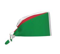 WZYWHJ Bonnet de travail de nettoyage avec image du drapeau italien - Toque de chef pour homme et femme, réglable, respirant, noir, taille unique, noir, taille unique