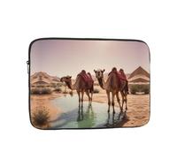 WZYWHJ Camels in The Oasis Housse résistante aux chocs pour ordinateur portable 13" pour homme et femme, voyage d'affaires, école, bureau, usage quotidien