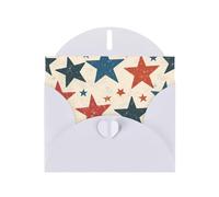 WZYWHJ Carte de vœux blanche de 15,2 x 10,2 cm avec enveloppe pour Noël, anniversaire, Saint-Valentin, fête, invitation à une fête, image pentagramme