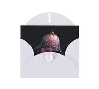 WZYWHJ Carte de vœux blanche de 15,2 x 10,2 cm avec enveloppe pour Noël, anniversaire, Saint-Valentin, fête, invitation à une fête, belle impression cloches