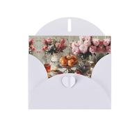WZYWHJ Carte de vœux blanche pour Noël, anniversaire, anniversaire de mariage et autres motifs thé de l'après-midi