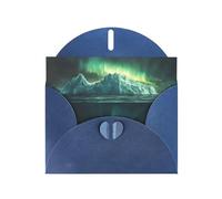 WZYWHJ Carte de vœux bleue de 15,2 x 10,2 cm avec enveloppe pour Noël, anniversaire, Saint-Valentin, fête, invitation Iceberg Under the Iceberg