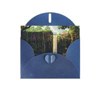 WZYWHJ Carte de vœux bleue pour Noël, anniversaire, anniversaire de mariage et autres images de cascade pixels