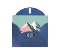 WZYWHJ Carte de vœux bleue pour Noël, anniversaire, anniversaire de mariage et autres photos minimalistes