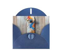 WZYWHJ Carte de vœux de vacances bleue 15,2 x 10,2 cm avec enveloppe pour Noël, anniversaire, Saint-Valentin, fête, invitation à une fête, imprimé scooter tendance