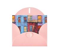 WZYWHJ Carte de vœux de vacances rose 15,2 x 10,2 cm avec enveloppe pour Noël, anniversaire, Saint-Valentin, fête, invitation à une fête, impressions murales