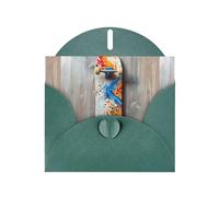 WZYWHJ Carte de vœux de vacances vert foncé de 15,2 x 10,2 cm avec enveloppe pour Noël, anniversaire, Saint-Valentin, fête, invitation à une fête, imprimé scooter tendance
