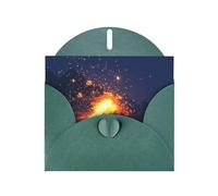 WZYWHJ Carte de vœux de vacances vert foncé pour Noël, anniversaire, anniversaire de mariage et autres photos de tempête de particules de pixels