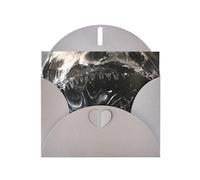 WZYWHJ Carte de vœux grise de 15,2 x 10,2 cm avec enveloppe pour Noël, anniversaire, Saint-Valentin, fête, invitation à une fête, image de formes étranges