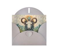 WZYWHJ Carte de vœux grise de 15,2 x 10,2 cm avec enveloppe pour Noël, anniversaire, Saint-Valentin, fête Invitation imprimée The leader of the valley