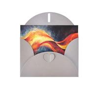 WZYWHJ Carte de vœux grise de 15,2 x 10,2 cm avec enveloppe pour Noël, anniversaire, Saint-Valentin, fête, invitation à une fête, image de flux d'énergie quantique