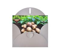 WZYWHJ Carte de vœux grise pour Noël, anniversaire, anniversaire de mariage et autres motifs de pommes de terre fraîches