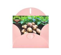 WZYWHJ Carte de vœux rose pour Noël, anniversaire, anniversaire de mariage et autres motifs pommes de terre fraîches