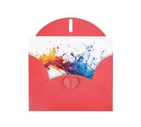 WZYWHJ Carte de vœux rouge pour Noël, anniversaire, anniversaire de mariage et autres belles impressions d'encre