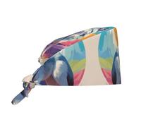 WZYWHJ Casquette de travail de nettoyage National Geographic avec imprimé loup - Chapeau de chef pour homme et femme, réglable, respirant noir