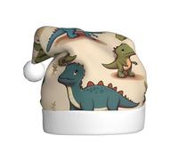 WZYWHJ Chapeau de Noël pour adulte - Bandeau décoratif pour fêtes de vacances et événements costumés, joli motif de petit dinosaure
