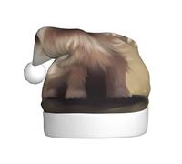 WZYWHJ Chapeau de Noël pour adulte - Bandeau décoratif pour fêtes de vacances et événements costumés. Une image de chiot bien-aimé