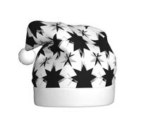 WZYWHJ Chapeau de Père Noël pour adulte pour les fêtes et les fêtes de Noël, cérémonies annuelles, motif de tri des étoiles