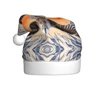 WZYWHJ Chapeau de Père Noël pour adulte pour les fêtes et les fêtes de Noël, cérémonies annuelles, oiseaux avec ailes ouvertes, imprimés