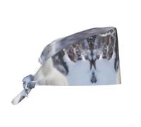 WZYWHJ Chapeau de travail Fox in the Snow pour homme et femme, sangle élastique réglable, noir