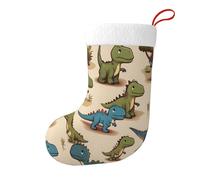 WZYWHJ Chaussette de décoration de Noël - Décoration festive de qualité supérieure Motif mignon petit dinosaure