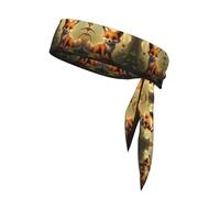 WZYWHJ Clever Little Fox - Bandeau de sport pour homme et femme - Pour la course à pied, l'entraînement, le football