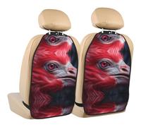 WZYWHJ Close-up Flamingo Picture Coussin de Rangement Anti-coups de pied 2 Pièces Sac de Rangement Multifonction Protecteur de Siège Après Installation