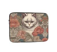 WZYWHJ Close-up of Deep Cat Eye Prints Housse antichoc portable pour ordinateur portable de 17" pour homme et femme, voyage d'affaires, école, bureau, usage quotidien