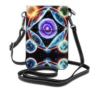 WZYWHJ Cosmic Stars Sac à bandoulière en cuir pour femme avec bandoulière réglable