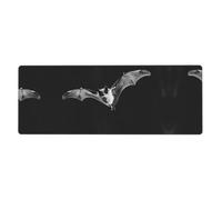 WZYWHJ Coussin de bureau extra large en caoutchouc épais et antidérapant Motif chauve-souris dans le ciel