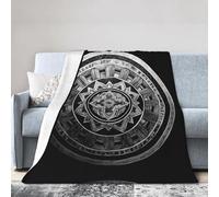 WZYWHJ Couverture légère, durable et compacte, anti-plis, pour lit, canapé, camping, cinéma et voyage, motif anneaux quantiques, 152 x 127 cm