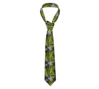 WZYWHJ Cravate formelle en soie imprimée Willow Trees près du bassin pour homme, adaptée pour un usage quotidien et les réunions d'affaires