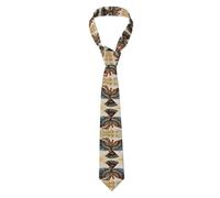 WZYWHJ Cravate pour homme - Cravate en soie imprimée tendance pour le travail, la vie quotidienne, le travail, les fêtes 145 x 8,1 cm Motif étrange image