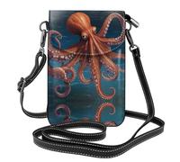 WZYWHJ Deep Sea Giant Prints Sac à bandoulière en cuir pour femme avec bandoulière réglable